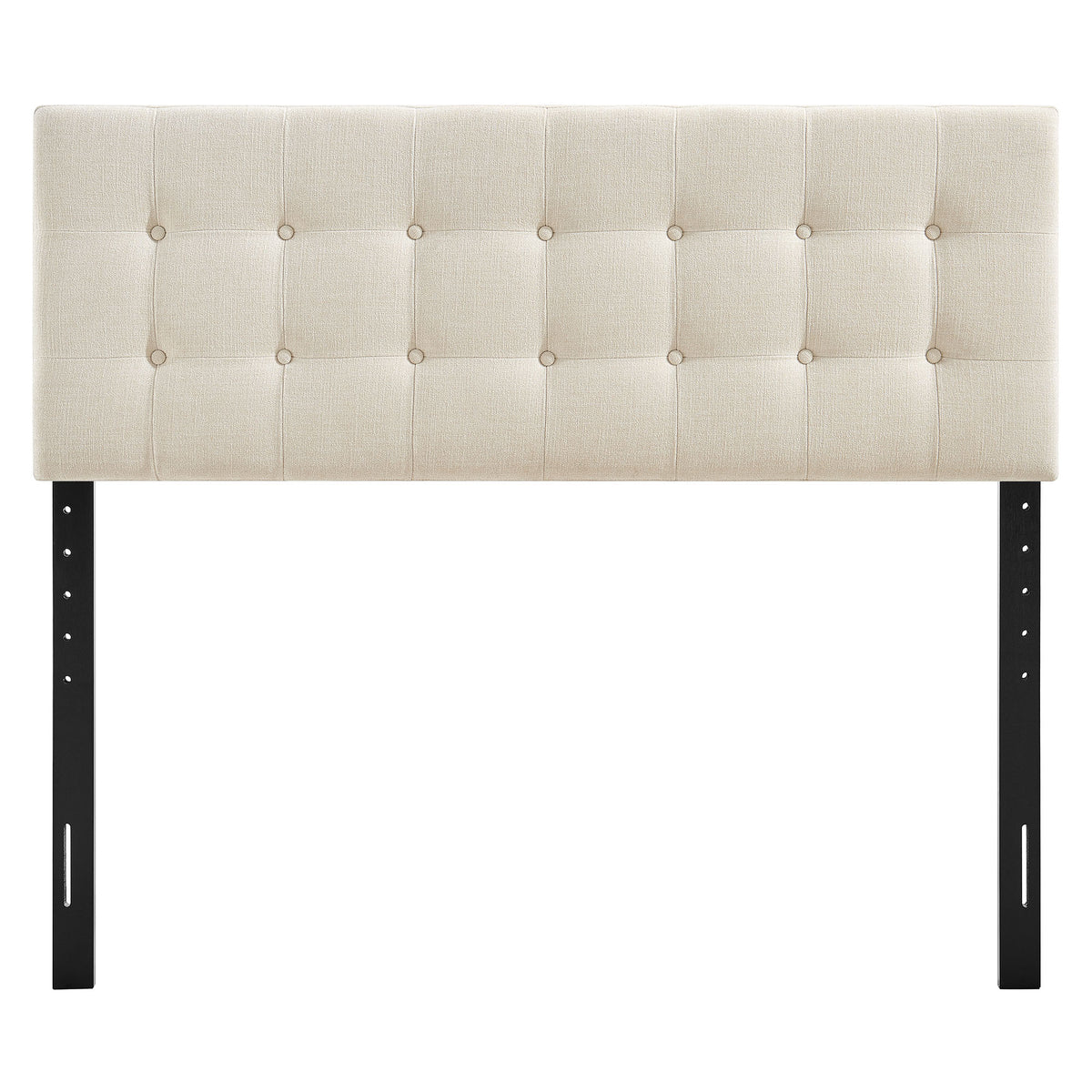 Emily Ecru Fabric Upholstered Full Size Headboard - Ornate Home