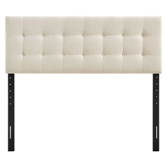 Emily Ecru Fabric Upholstered Full Size Headboard - Ornate Home