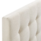 Emily Ecru Fabric Upholstered Full Size Headboard - Ornate Home