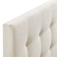 Emily Ecru Fabric Upholstered Full Size Headboard - Ornate Home