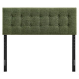 Emily Foliage Fabric Upholstered Full Size Headboard - Ornate Home