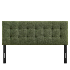 Emily Foliage Fabric Upholstered Full Size Headboard - Ornate Home
