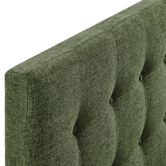 Emily Foliage Fabric Upholstered Full Size Headboard - Ornate Home