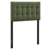 Emily Foliage Fabric Upholstered Twin Size Headboard - Ornate Home