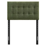 Emily Foliage Fabric Upholstered Twin Size Headboard - Ornate Home