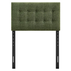 Emily Foliage Fabric Upholstered Twin Size Headboard - Ornate Home