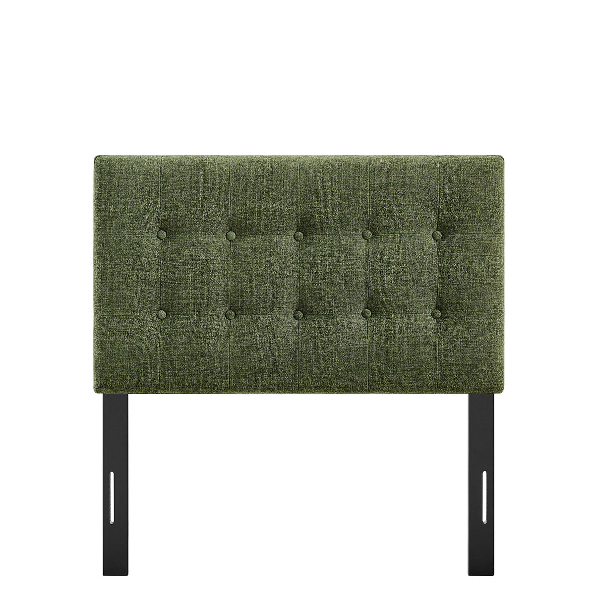 Emily Foliage Fabric Upholstered Twin Size Headboard - Ornate Home