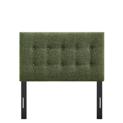 Emily Foliage Fabric Upholstered Twin Size Headboard - Ornate Home