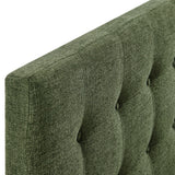 Emily Foliage Fabric Upholstered Twin Size Headboard - Ornate Home