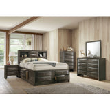 Emily Gray 5-Piece King Storage Bedroom Set - Ornate Home