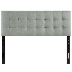 Emily Gray Upholstered Fabric King Headboard - Ornate Home