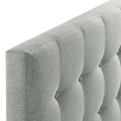 Emily Gray Upholstered Fabric Twin Headboard - Ornate Home