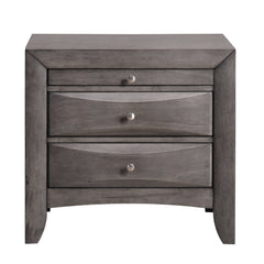 Emily Grey Nightstand - Ornate Home