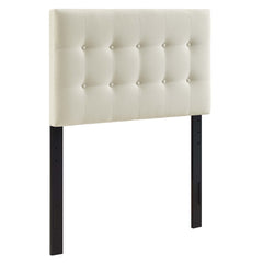 Emily Ivory Upholstered Fabric Twin Headboard - Ornate Home