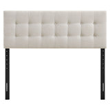 Emily Linen Fabric Upholstered King Size Headboard - Ornate Home