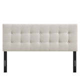 Emily Linen Fabric Upholstered King Size Headboard - Ornate Home
