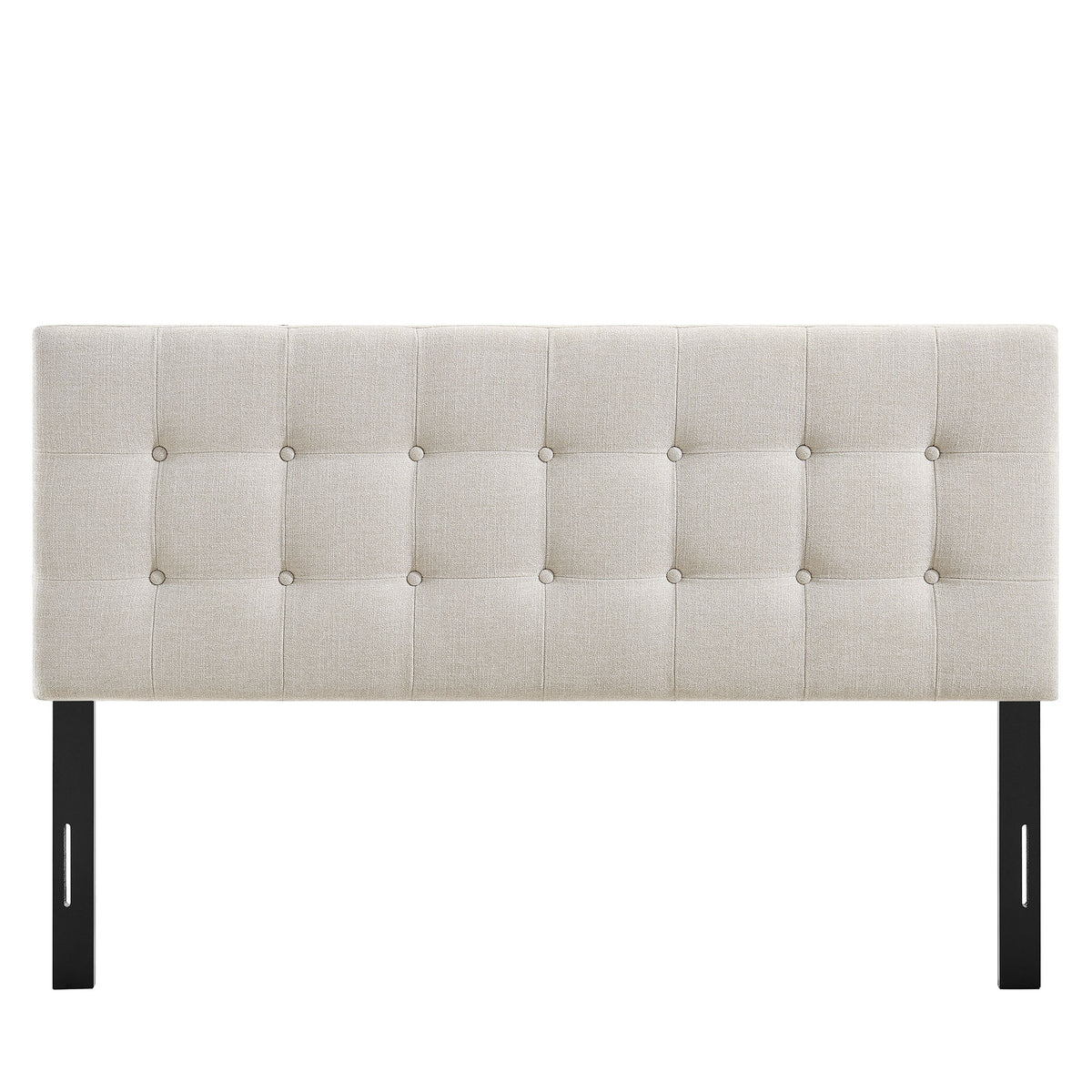 Emily Linen Fabric Upholstered King Size Headboard - Ornate Home