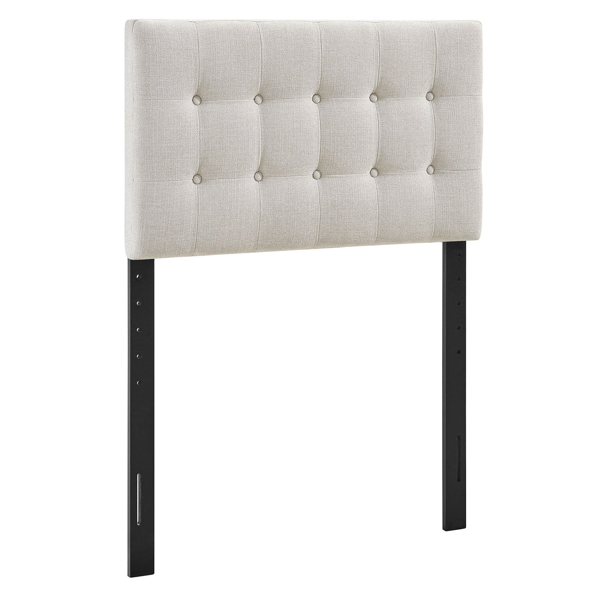 Emily Linen Fabric Upholstered Twin Size Headboard - Ornate Home