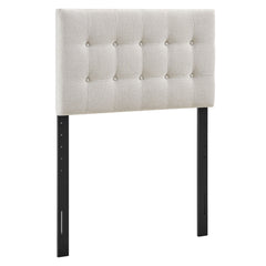 Emily Linen Fabric Upholstered Twin Size Headboard - Ornate Home