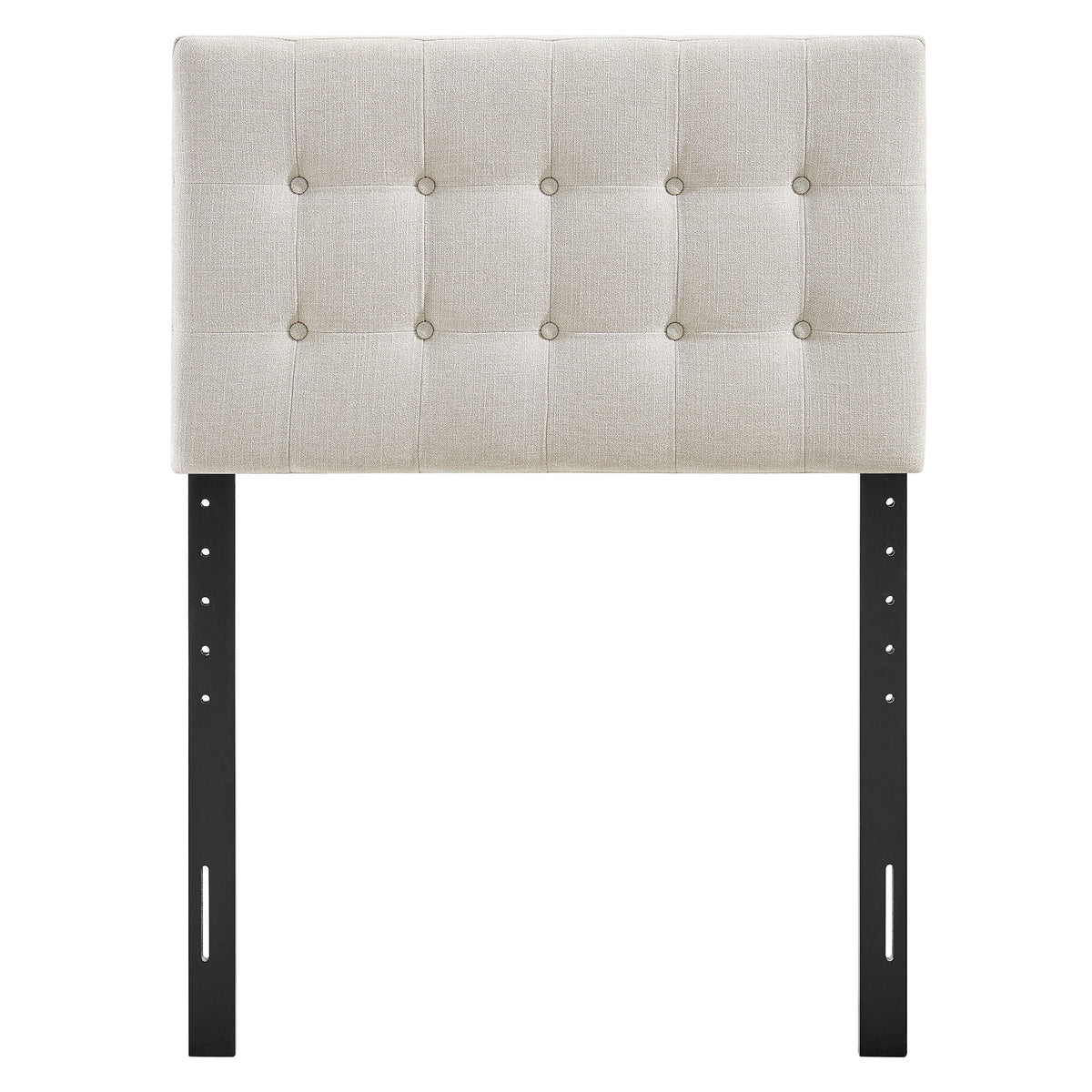 Emily Linen Fabric Upholstered Twin Size Headboard - Ornate Home