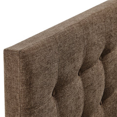 Emily Mocha Fabric Upholstered Full Size Headboard - Ornate Home