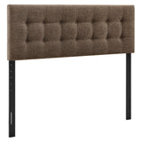 Emily Mocha Fabric Upholstered King Size Headboard - Ornate Home