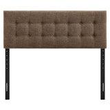 Emily Mocha Fabric Upholstered King Size Headboard - Ornate Home
