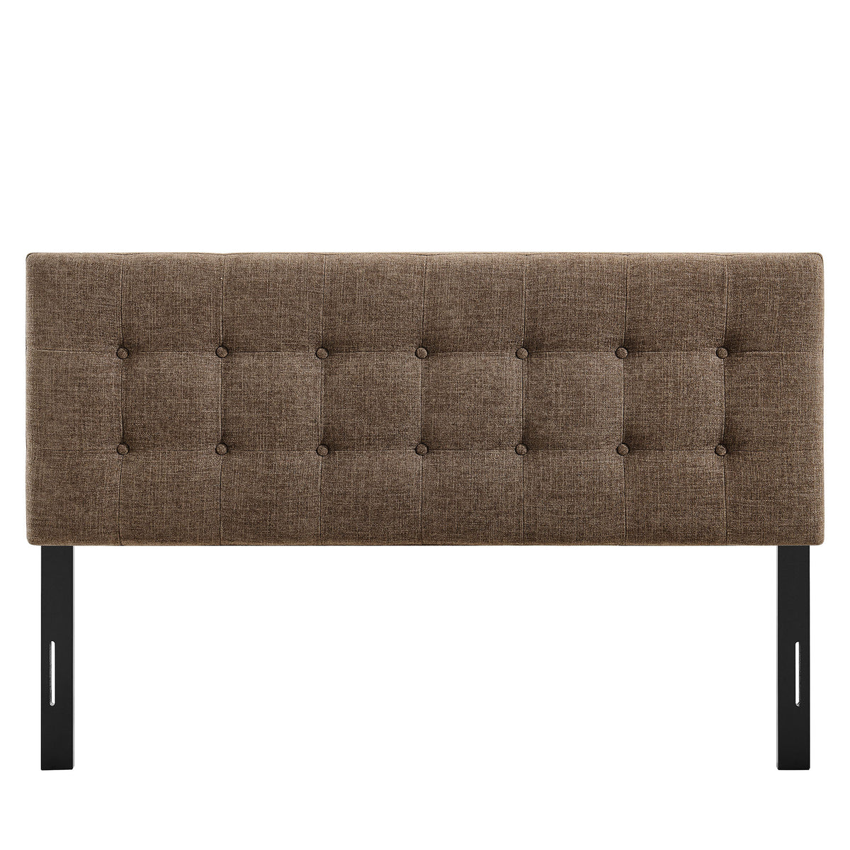 Emily Mocha Fabric Upholstered King Size Headboard - Ornate Home