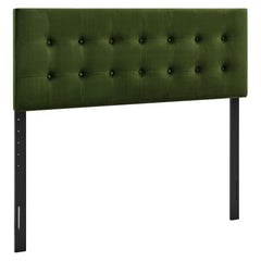 Emily Moss Green Stain-Resistant Performance Velvet Full Size Headboard - Ornate Home