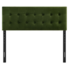 Emily Moss Green Stain-Resistant Performance Velvet Full Size Headboard - Ornate Home