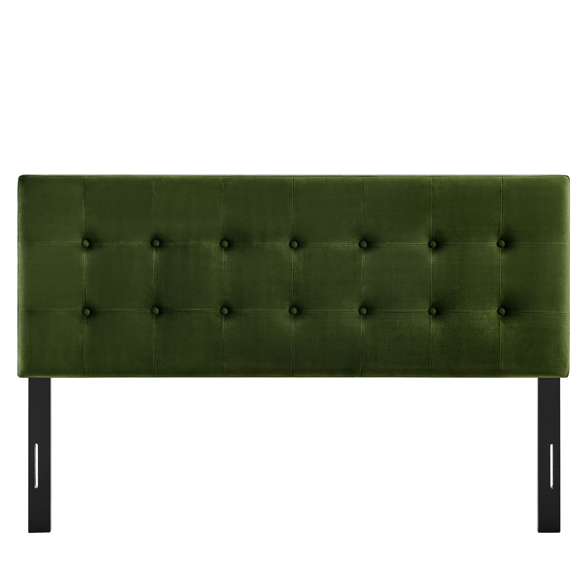 Emily Moss Green Stain-Resistant Performance Velvet King Size Headboard - Ornate Home