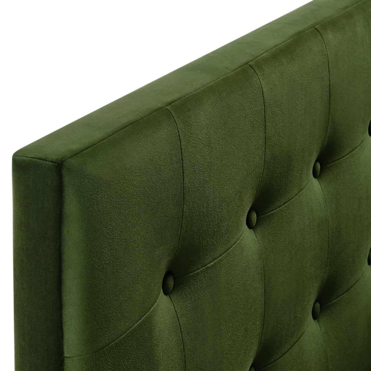 Emily Moss Green Stain-Resistant Performance Velvet Queen Size Headboard - Ornate Home