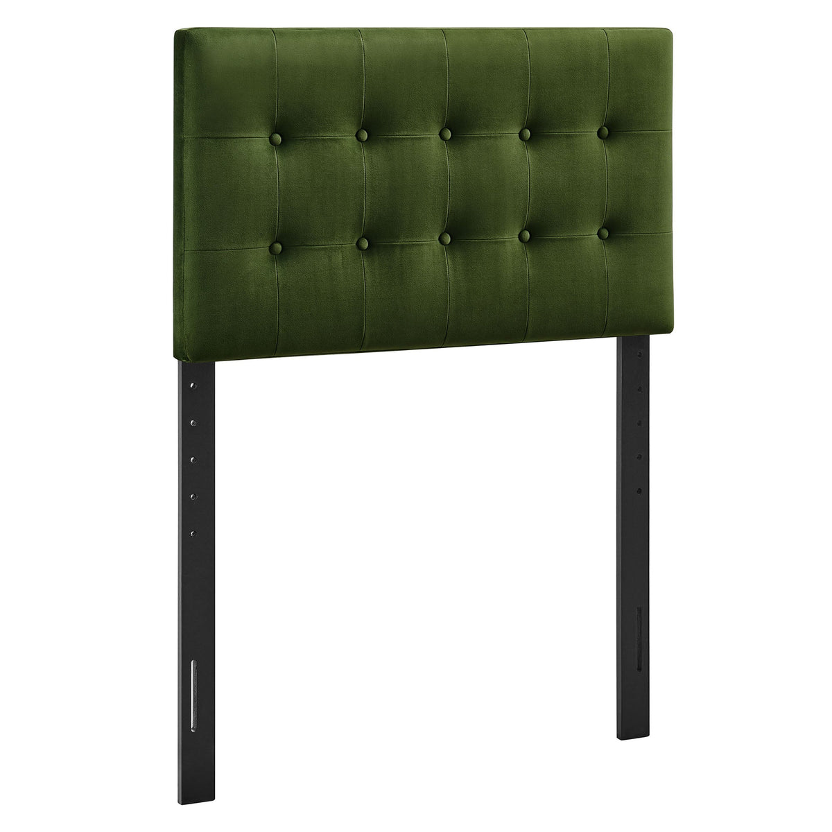Emily Moss Green Stain-Resistant Performance Velvet Twin Size Headboard - Ornate Home