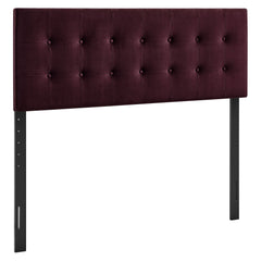 Emily Mulberry Stain-Resistant Performance Velvet Full Size Headboard - Ornate Home