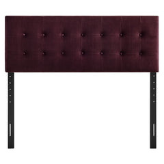 Emily Mulberry Stain-Resistant Performance Velvet Full Size Headboard - Ornate Home