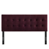 Emily Mulberry Stain-Resistant Performance Velvet Full Size Headboard - Ornate Home