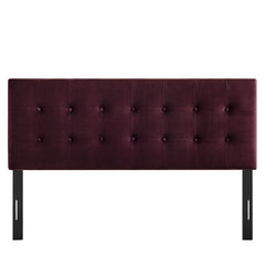 Emily Mulberry Stain-Resistant Performance Velvet Full Size Headboard - Ornate Home