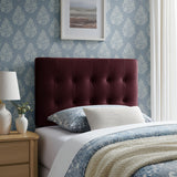 Emily Mulberry Stain-Resistant Performance Velvet Twin Size Headboard - Ornate Home
