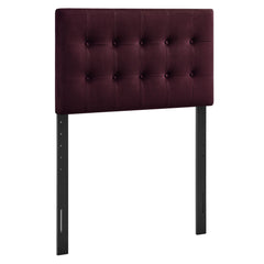 Emily Mulberry Stain-Resistant Performance Velvet Twin Size Headboard - Ornate Home