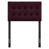 Emily Mulberry Stain-Resistant Performance Velvet Twin Size Headboard - Ornate Home