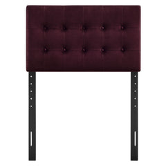 Emily Mulberry Stain-Resistant Performance Velvet Twin Size Headboard - Ornate Home