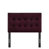 Emily Mulberry Stain-Resistant Performance Velvet Twin Size Headboard - Ornate Home