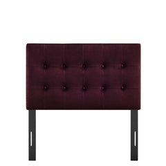 Emily Mulberry Stain-Resistant Performance Velvet Twin Size Headboard - Ornate Home