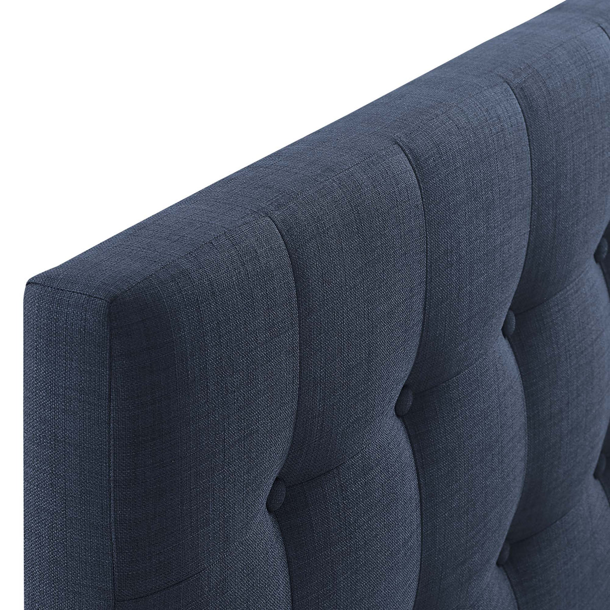 Emily Navy Upholstered Fabric Full Headboard - Ornate Home