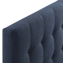 Emily Navy Upholstered Fabric Full Headboard - Ornate Home