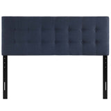 Emily Navy Upholstered Fabric Full Headboard - Ornate Home