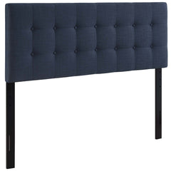 Emily Navy Upholstered Fabric King Headboard - Ornate Home