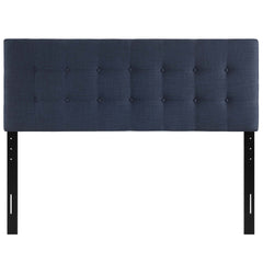 Emily Navy Upholstered Fabric King Headboard - Ornate Home