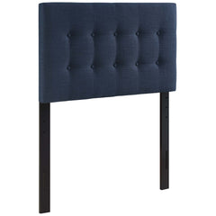 Emily Navy Upholstered Fabric Twin Headboard - Ornate Home
