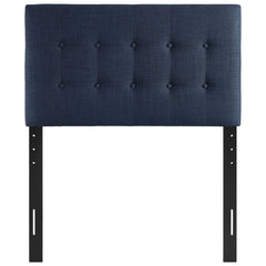 Emily Navy Upholstered Fabric Twin Headboard - Ornate Home